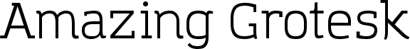Amazing Grotesk