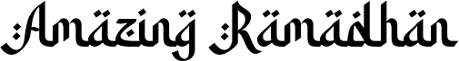 Preview of the Amazing Ramadhan font