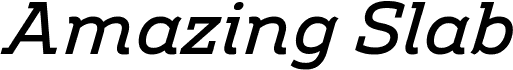 Amazing Slab Trial Medium Italic