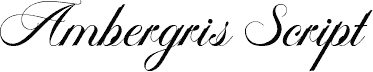 Ambergris Script Free Personal