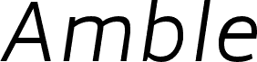 Amble Light Italic
