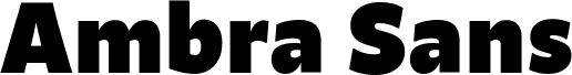 Ambra Sans Text Trial Black