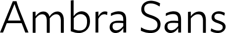 Ambra Sans Text Trial Book