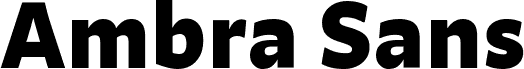 Ambra Sans Text Trial Extrabold