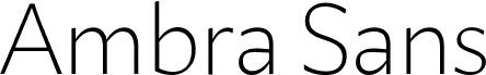 Ambra Sans Text Trial Light