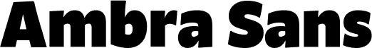 Ambra Sans Trial Black