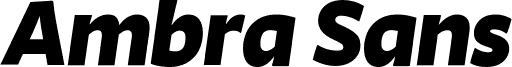 Ambra Sans Trial Extrabold Italic