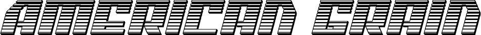 American Grain Chrome Italic