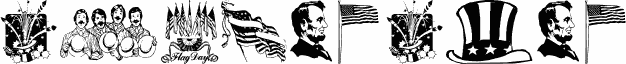 Preview of the Americanic font