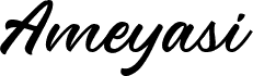 Preview of the Ameyasi Demo Regular font