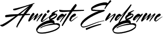 Amigate Endgame Italic
