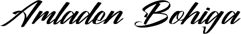 Amladen Bohiga DEMO VERSION Italic 字体