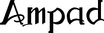 Preview of the Ampad Regular font