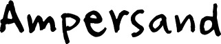 Preview of the Ampersand font