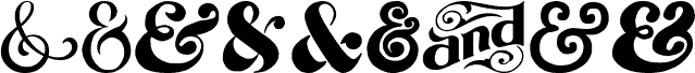 Preview of the Ampersand font