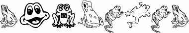 Preview of the Amphibia font