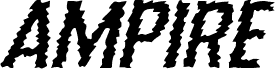 Náhled písma Ampire Expanded Italic