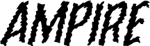 Náhled písma Ampire Warped Italic