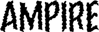 Náhled písma Ampire Warped