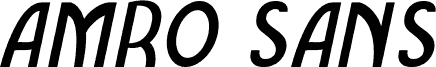 Amro Sans Italic