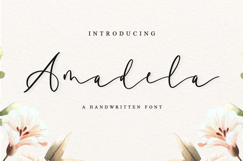 Amadela Schriftart