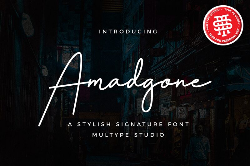 Amadgone Schriftart
