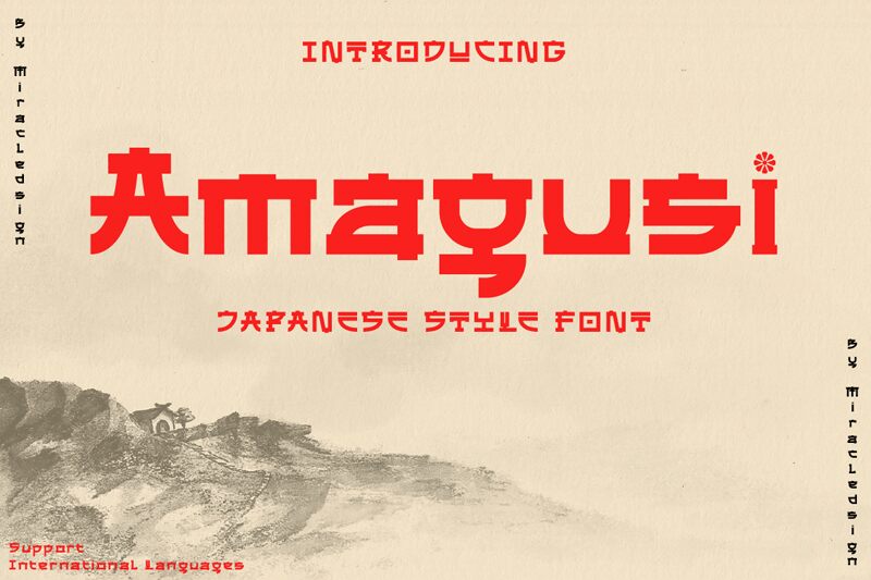 Amagusi Schriftart