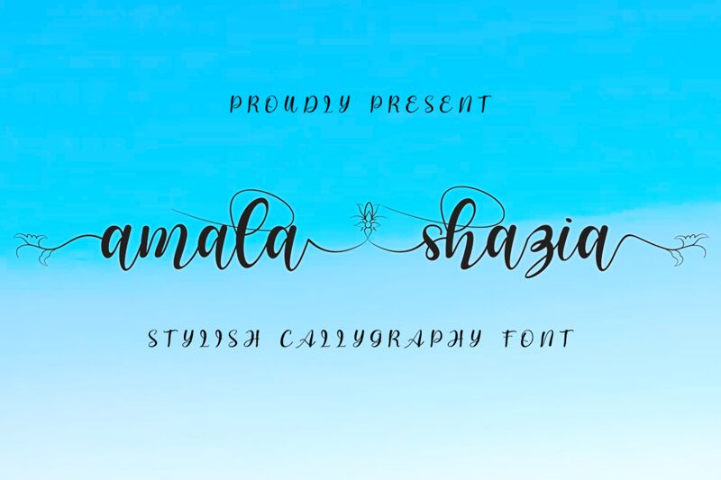 amala shazia Czcionka