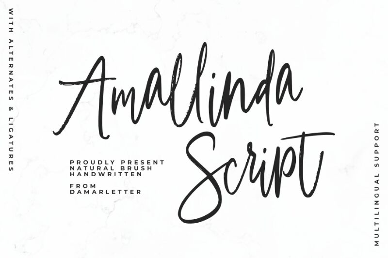 Amallinda Script Carattere