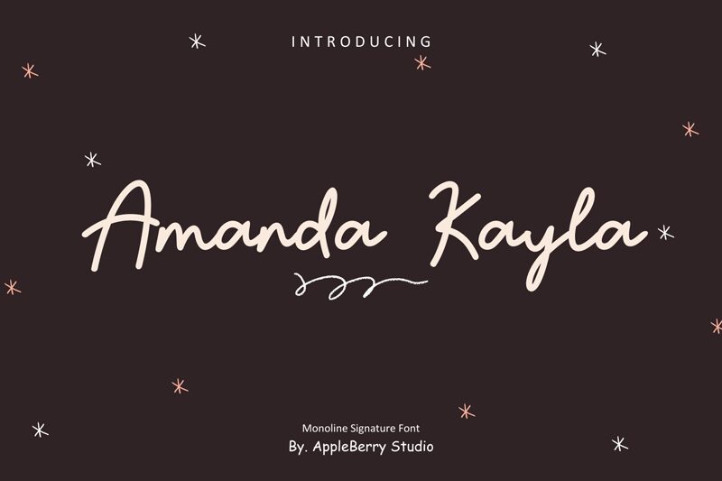 Amanda Kayla Schriftart