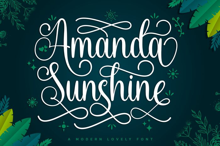 Amanda Sunshine Schriftart