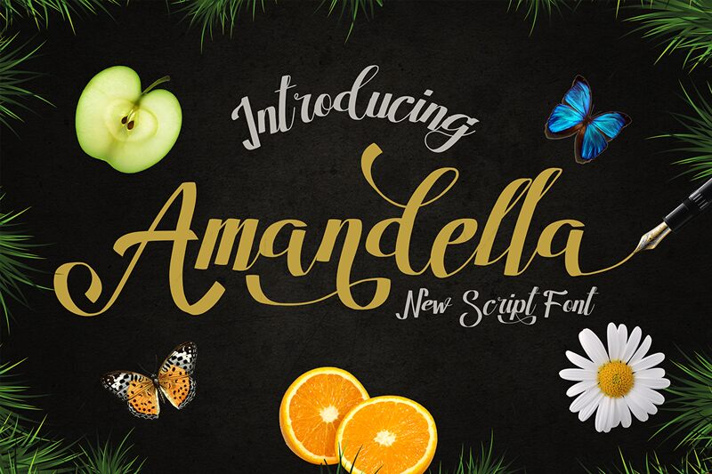 Amandella Script フォント