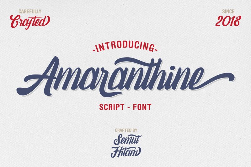 amaranthine Schriftart