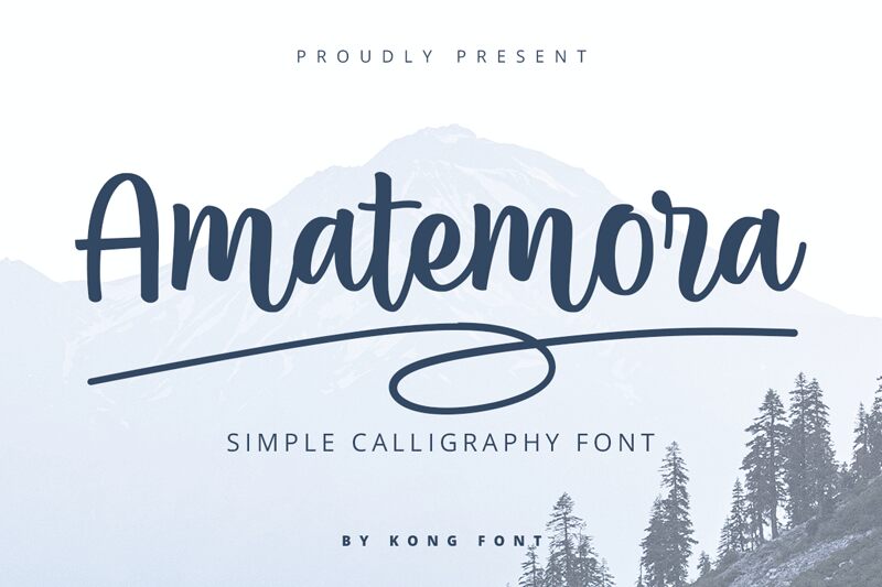 Amatemora Schriftart