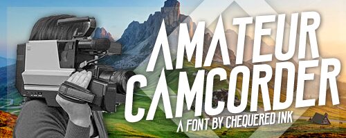 Amateur Camcorder Czcionka