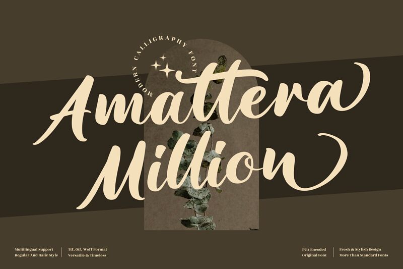 Amattera Million Schriftart