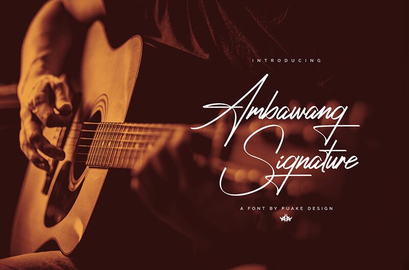 Ambawang Signature Schriftart