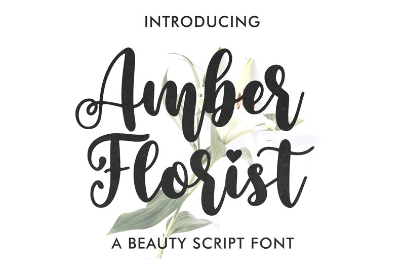 Amber Florist Czcionka