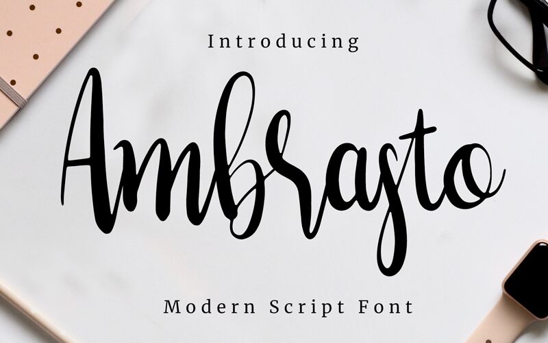 Ambrasto الخط 