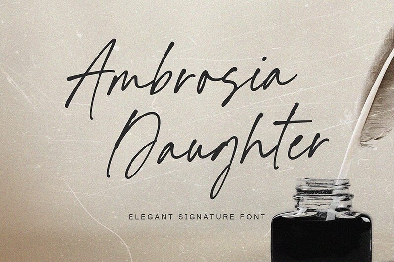 Ambrosia Daughter 字体