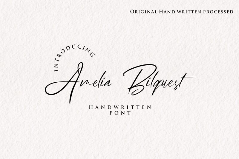 Amelia Bilquest font