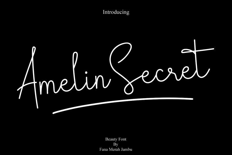 Amelin Secret الخط 