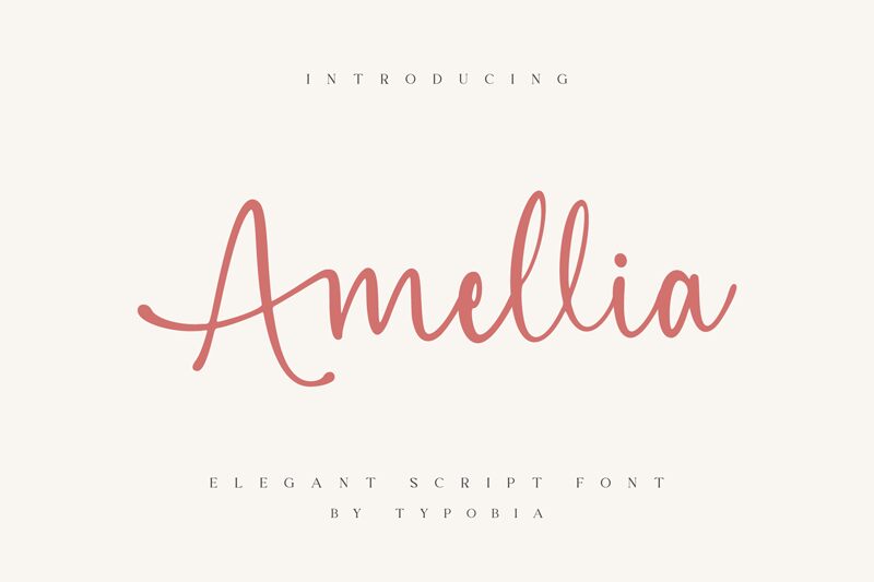 Amellia Schriftart