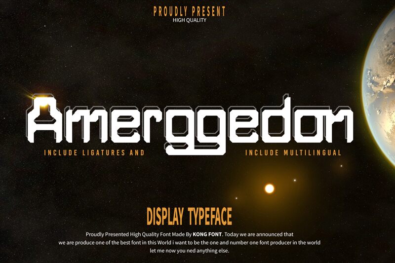 Amerggedon Schriftart