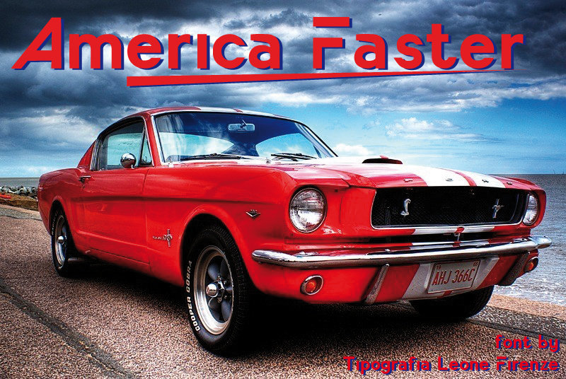America Faster Schriftart