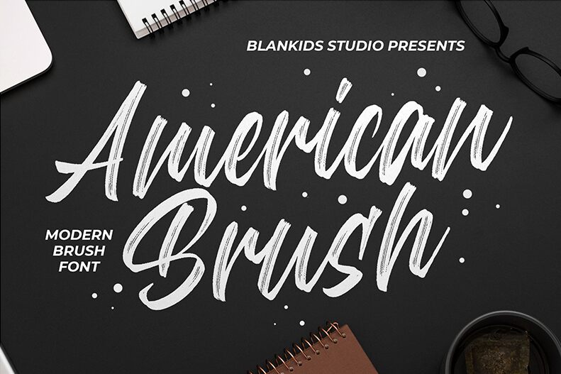 American Brush الخط