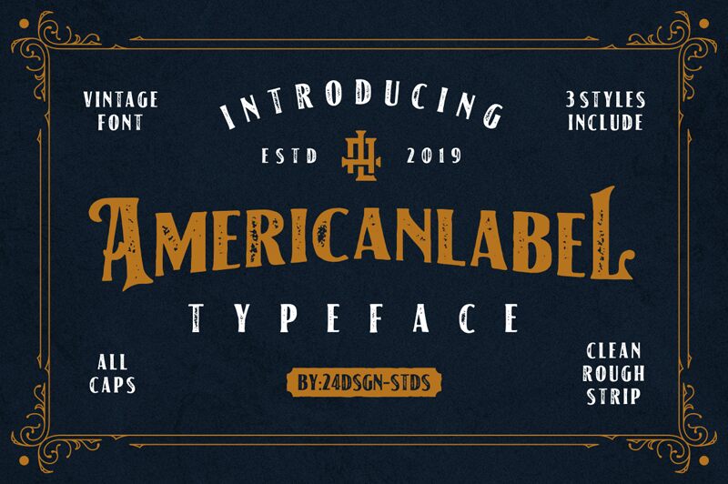 American Label Schriftart