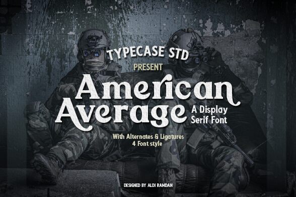 American Average Schriftart
