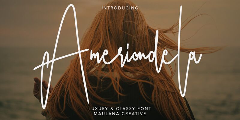 Ameriondela Schriftart