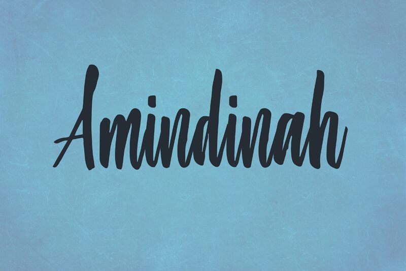 Amindinah Schriftart